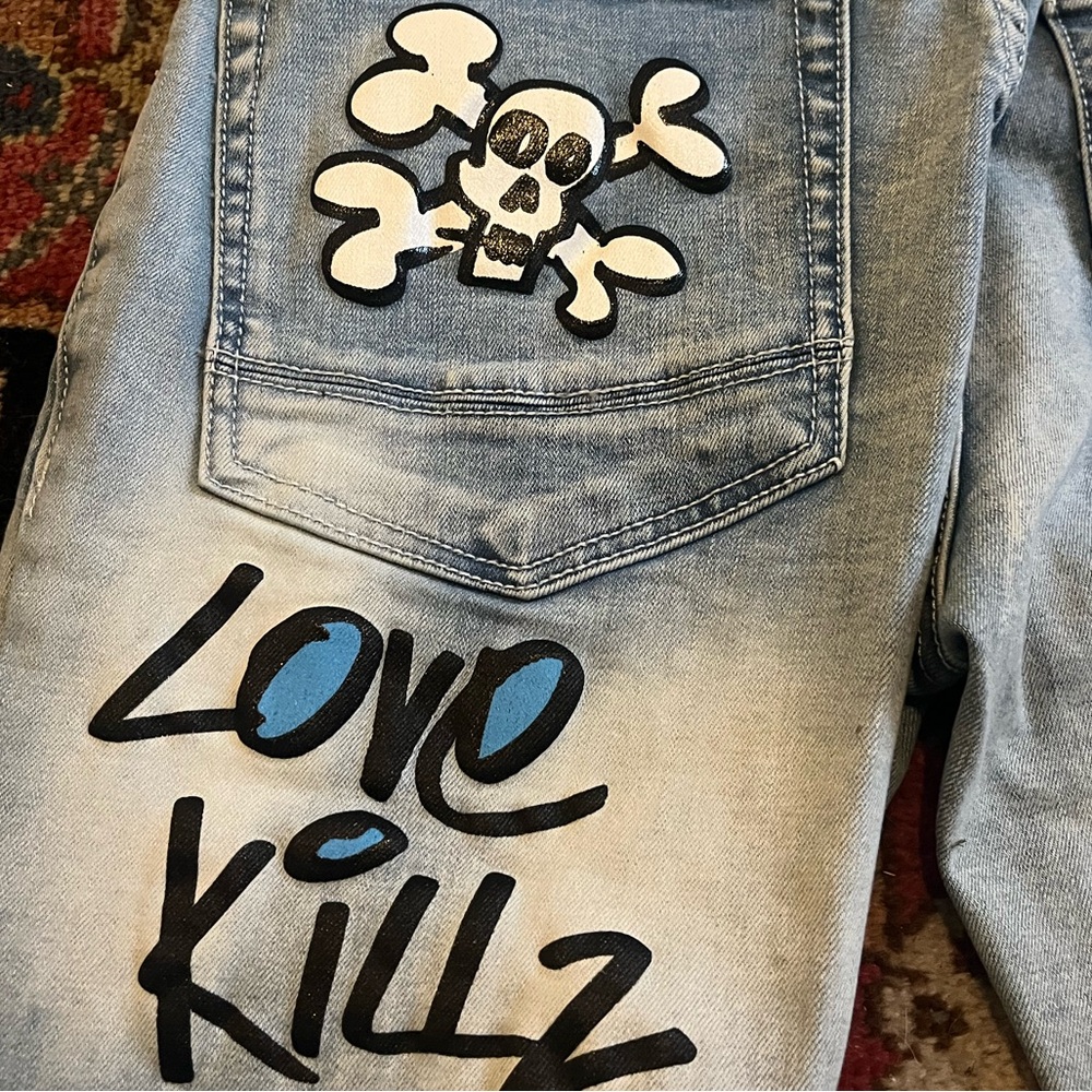 Makobi Patched Jeans
